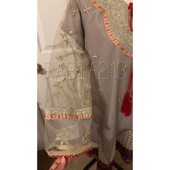 PAKISTANI DESIGNER SEMI FORMAL DRESS INDIAN
CUSTOM MADE - Picture 5 of 8